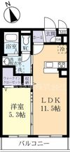 エクセラン阿見の間取り画像