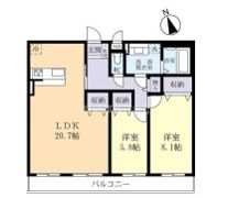 エクセラン阿見の間取り画像