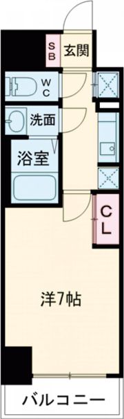 S-RESIDENCE堺浜寺axialの間取り画像