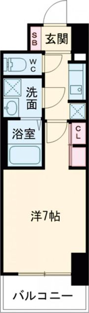 S-RESIDENCE堺浜寺axialの間取り画像