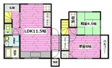 畑賀1丁目貸家の間取り画像