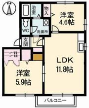 サザンガーデン C棟の間取り画像