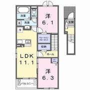 モンレーヴの間取り画像