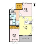 クレスト川口の間取り画像