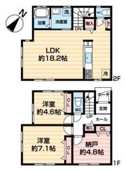 アンジュ南つくし野の間取り画像
