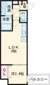 アバンティオ平野市町Ⅱの間取り画像