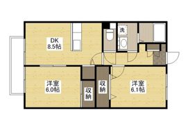 リーベ中津原の間取り画像