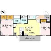 G .L +Takakaichou(ｼﾞｰｴﾙﾌﾟﾗｽﾀｶｶｲﾁｮｳ）の間取り画像