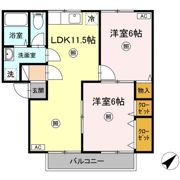 ラルカンシェル B棟の間取り画像