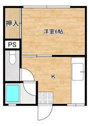 コーポ奥名Bの間取り画像