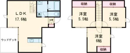 La，Tierra 光の森北Bの間取り画像