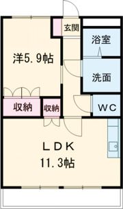 ハピネスタウン豊山の間取り画像