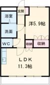 ハピネスタウン豊山の間取り画像