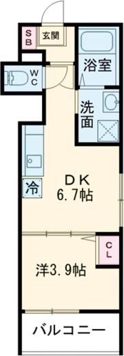 LA VIERE山科の間取り画像