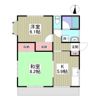 外岡ハイツAの間取り画像