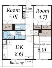 ドエル砂押橋の間取り画像