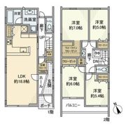 築地町3丁目戸建の間取り画像