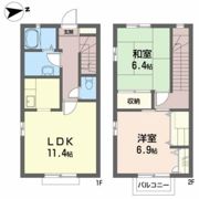 カーサプリムローズの間取り画像