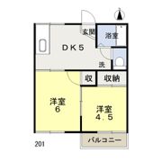 プランドール高屋の間取り画像