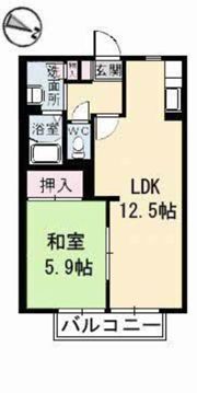 エスパスブリエ A棟の間取り画像