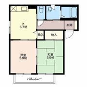 クレセールさくら Aの間取り画像