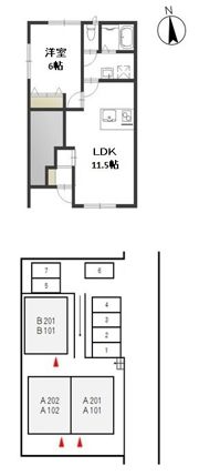 ラプンツェルAの間取り画像