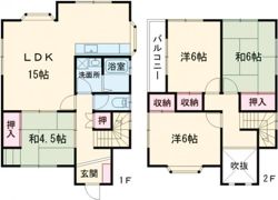 あやめ池北3丁目戸建の間取り画像