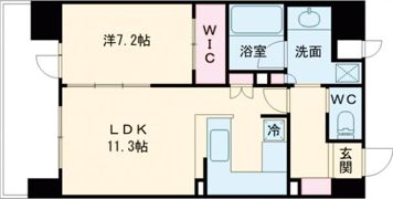 リーガル神戸三宮の間取り画像
