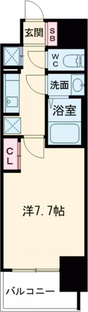 S-RESIDENCE堺浜寺axialの間取り画像