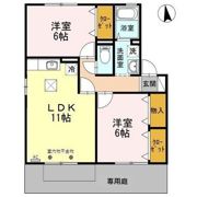 アレーヌ福の宮の間取り画像