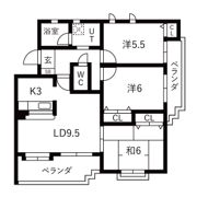 ヴェルナチュールの間取り画像