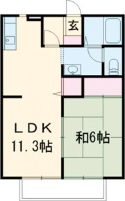 グリーンハイツTADA Bの間取り画像