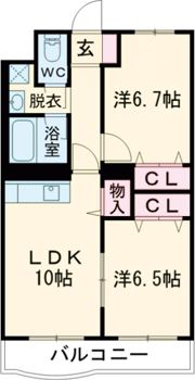 マンションフローラの間取り画像