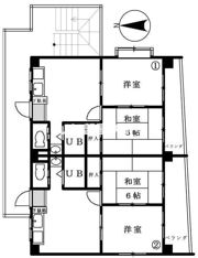 サンフレールの間取り画像