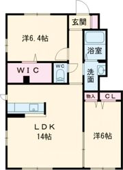 雪月花 7番館 Gの間取り画像