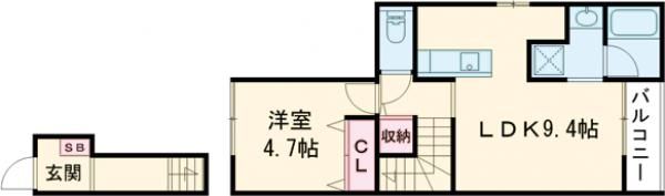トラストコートⅡ番館の間取り画像