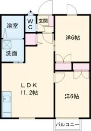 ピュアパレスII Bの間取り画像