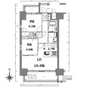 S-RESIDENCE亀島駅前blaze(ブレイズ)の間取り画像