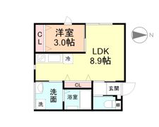 シリウス中島の間取り画像