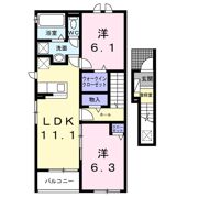 シャルマン田村Ⅱの間取り画像