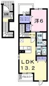 プリムローズ ガーデンⅠの間取り画像