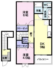 メゾン・アンソレイエの間取り画像