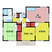 中川ハイツの間取り画像