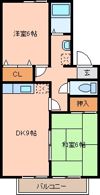 セジュールアントⅢの間取り画像