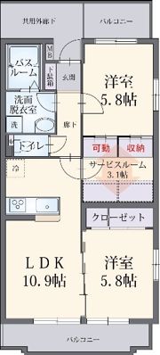 プリムヴェールの間取り画像