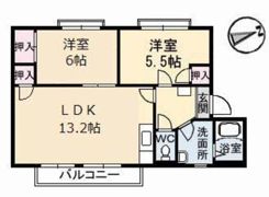 フレグランスKM F棟の間取り画像