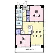 アカムヤー長浜の間取り画像