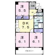 アカムヤー長浜の間取り画像