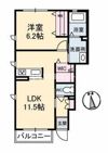 シャーメゾン稗田西の間取り画像