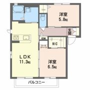 グリーンヒルズ B棟の間取り画像